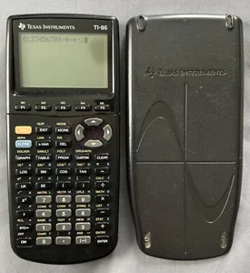 Texas Instruments Ti-86 Graphing Calculator Black GOOD Scientific - Picture 1 of 3