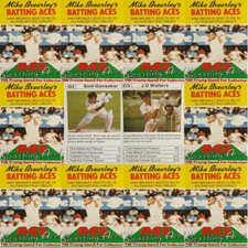 Top Trumps Single Cards Cricketers Mike Brearleys Batting Aces - Various (FB3) 