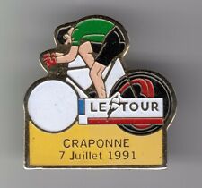 RARE PIN PINS PIN'S .. VINTAGE 91 TOUR DE FRANCE VELO CYCLING ETAPE CRAPONNE ~US