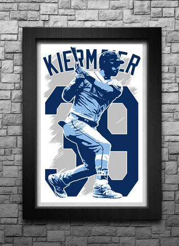 KEVIN KIERMAIER art print/poster TAMPA BAY RAYS FREE S&H! JERSEY Cover