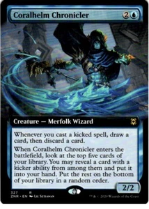 1x MTG ZNR Extended ArtCoralhelm Chronist Zendikar Rising - Bild 1 von 2