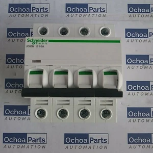 SCHNEIDER ELECTRIC A9F78410 IC60N MINIATURE CIRCUIT BREAKER 4P 10A B CURVE - Picture 1 of 6