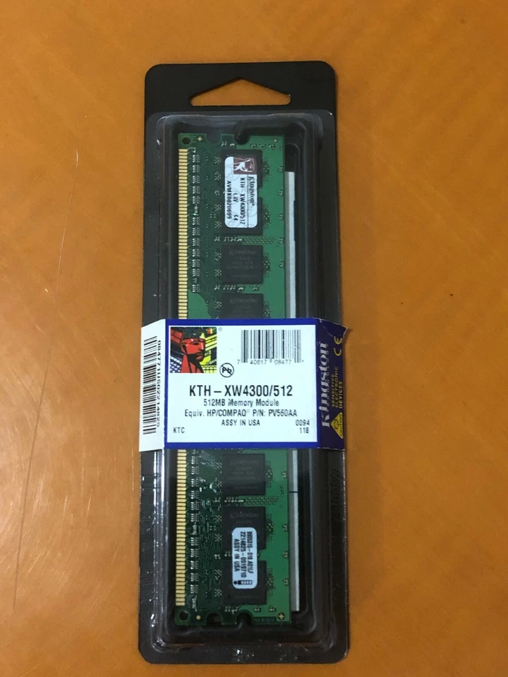 Kingston KTH-XW4300/512 512MB Module Equiv. HP/COMPAQ P/N: 396520-001 Memory RAM - Image 1 of 4