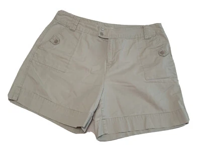 Pantalones Cortos Dressbarn Mujer Talla 16 Caqui Puños Algodón (Sho877S) Foto 1 de 4