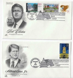 Clinton - Gore 1997 Inauguration Covers on ArtCraft cachet - Picture 1 of 1