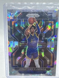2021-22 Panini Prizm Jonathan Kuminga #307 - Rookie Cracked Ice - Picture 1 of 3