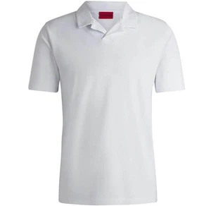 Polo Hugo Boss HUGO uomo Dimerspolo Johnny collo polo bianco - Foto 1 di 6