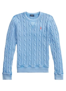 Ralph Lauren Jumper Knit Sweater Slim Fit Cable Knit Long Sleeve Cotton New XL - Picture 1 of 4