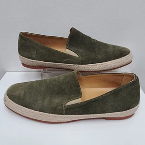 La Parigina Shoes Mocassin Loafers Green Flats Size EU43 UK9 - Picture 1 of 7