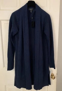 Charter Club Luxury 100% Cashmere admiral Navy Blue Sweater NWT S $199 - Picture 1 of 14