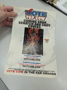Vintage Vote Top Cow Witchblade Magazine Print Ad - Picture 1 of 6