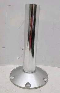Marine Boat RV 15-1/4" Tall x 2-7/8" Dia. Table Leg Pedestal Post w/9" Dia Base - Foto 1 di 9