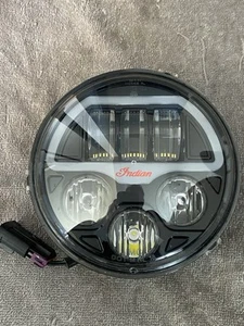 INDIAN SCOUT LED HEADLIGHT UNIT, removed From New Bike - Picture 1 of 4