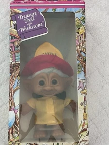 Ace Neuheit Schatztrolle Feuerwehrchef in OVP 1991 Troll Vintage - Bild 1 von 7