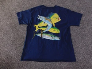 Camisa De Colección Guy Harvey Para Hombres Grande Azul Pez Gráfico Bolsillo Camiseta 2007 - Imagen 1 de 14