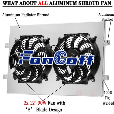 Вентилятор электрический плащаница для 1988-1997 Chevy GMC C/K 1500 2500 3500 4,3 л 5,7 л V8 - Изображение 1 из 4