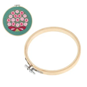 Fashion Diy Bamboo Round Loop Sewing Tools Embroidery Hoop Cross Stitch Frame - Picture 1 of 22