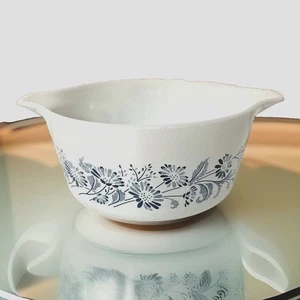 Vintage Pyrex Colonial Mist White Blue Flowers Casserole Dish 474-B 1.5QT No Lid - Picture 1 of 6