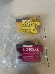 Cartuccia inchiostro stampante LCL ricambio LC402XL nero giallo per Brother NUOVO! - Foto 1 di 2