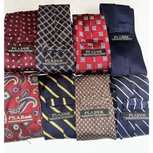 Menge 8 Joseph A Bank Executive Collection Krawattenstreifen Paisley geometrisch - Bild 1 von 10
