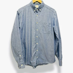 Taylor Stitch Shirt Mens 42 Large Blue The Jack Long Sleeve Dots Made In USA - Picture 1 of 11