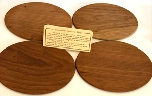 Chasnoff Azulay MCM Sandwichbretter, oval Holz Kunstwerke Charcuterie Vintage - Bild 1 von 7