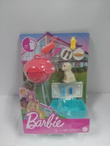 Barbie Mattel Grillzubehör mit Hund, Kühlbox, Grill - Bild 1 von 3