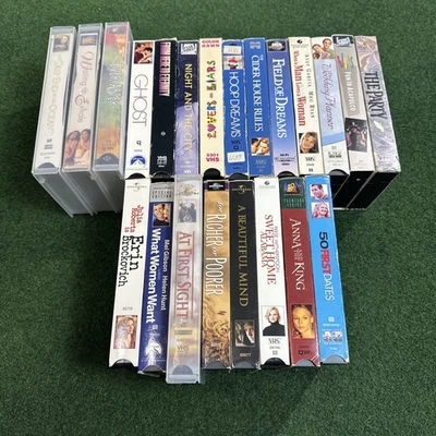Lot Of 22 Comedy Rom Com VHS Tapes Romantic Adam Sandler Rare Titles Foto 1 de 4