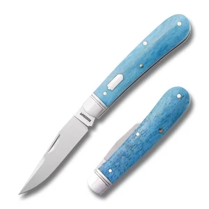 ROSECRAFT KNIVES BORA BORA BLUE BONE BUFFALO RIVER 1 BLADE JACK KNIFE RCT030-BBB - Picture 1 of 5