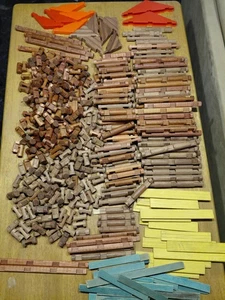 Huge Vintage Lot Lincoln Logs Building Blocks Roofs Over 10 Lbs  - Picture 1 of 5