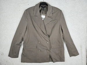 Blazer Traje Chaqueta Forever 21 Talla Mediana Para Mujer Marrón Ceniza ¡NUEVO CON ETIQUETAS! - Imagen 1 de 8