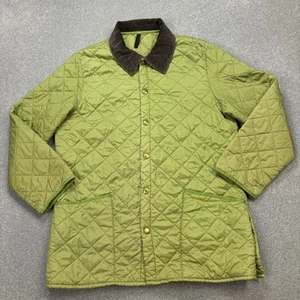 Barbour Jacket Adult Medium Green Quilted Country Field Hunting Coat Mens - Picture 1 of 8