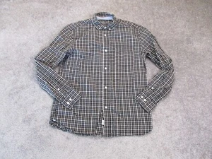 Hawkings McGill Shirt Mens Medium Gray Longsleeve Dress Shirt Plaid - Picture 1 of 11