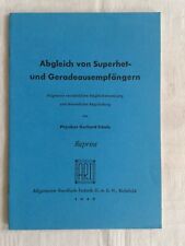 Abgleich von Superhet- und Geradeausempfängern, 1947, Reprint