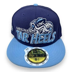 North Carolina Tar Heels Kids New Era 59FIFTY Fitted Cap NWT Kids Size 6 3/4 - Picture 1 of 9