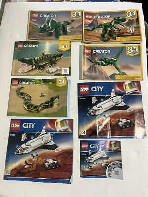 🎆Lego mixed Lot Instruction Manuals LEGO Pamphlets Instruction Books Lot Of 8 - Image 1 of 4