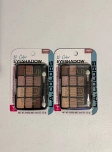 SET OF 2 L.A. COLORS 12 COLOR EYESHADOW PALETTE C68682A In Vogue .49oz - Picture 1 of 1