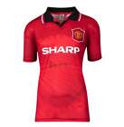 Sir Alex Ferguson Front Signed Manchester United 1996 Home Shirt Autograph