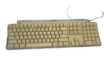 2002 Clear Apple Pro Keyboard Wired USB M7803 - Image 1 of 4