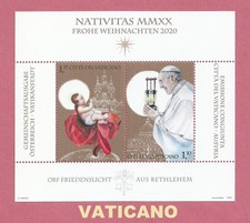 Vaticano 2020 NATIVITAS NATALE CHRISTMAS  Foglietto MNH
