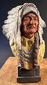 Escultura vintage de busto de toro sentado de Monfort 1985 - Imagen 1 de 10