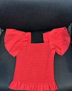 Girls Boutique Red Smocked Alphabet Short Set 5T/L. SHIRT AND SHORTS ONLY!!! - Picture 1 of 5