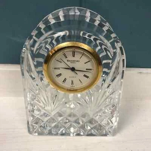 Waterford Crystal Clock Heritage Dome Small Mantel Piece Office Decor Ireland - Picture 1 of 3