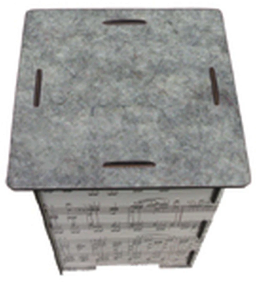 Werkhaus Filzauflage für Photohocker Grau Melange Sitzauflage Hockerauflage - Bild 1 von 1