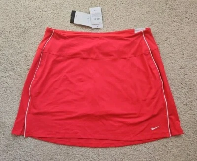 Pantalón corto de golf Nike Dri-FIT UV Victory 17" para mujer ~ rojo/coral ~ talla XXL UPF 40+ NUEVO CON ETIQUETAS Foto 1 de 4