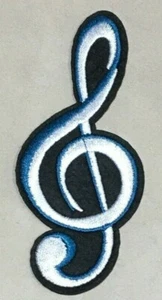 Parche Termoadhesivo | Clave de Sol Música | Bordado | 44x98 mm | Patch - Imagen 1 de 1