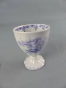 SARREGUEMINES coquetier service décor FLORE mauve violet - Bild 1 von 3