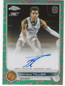 Bryson Tiller 22/23 Topps Chrome OTE Overtime Elite SP Border Auto /99 - Bild 1 von 2