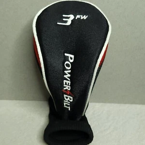 Power Bilt Golf Club 3FW Driver Head Black with Red White Trim - Picture 1 of 9