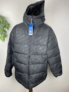 Adidas Originals Monogram AOP REVERSIBLE Down Fill Puffer Jacket Size Large - Bild 1 von 10